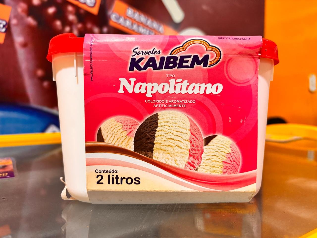 Pote de Sorvete 2L — Napolitano